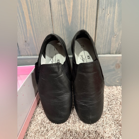 Black Neoprene Jazz Ballet Shoes - Size 2 1/2 Kids - Picture 2 of 5